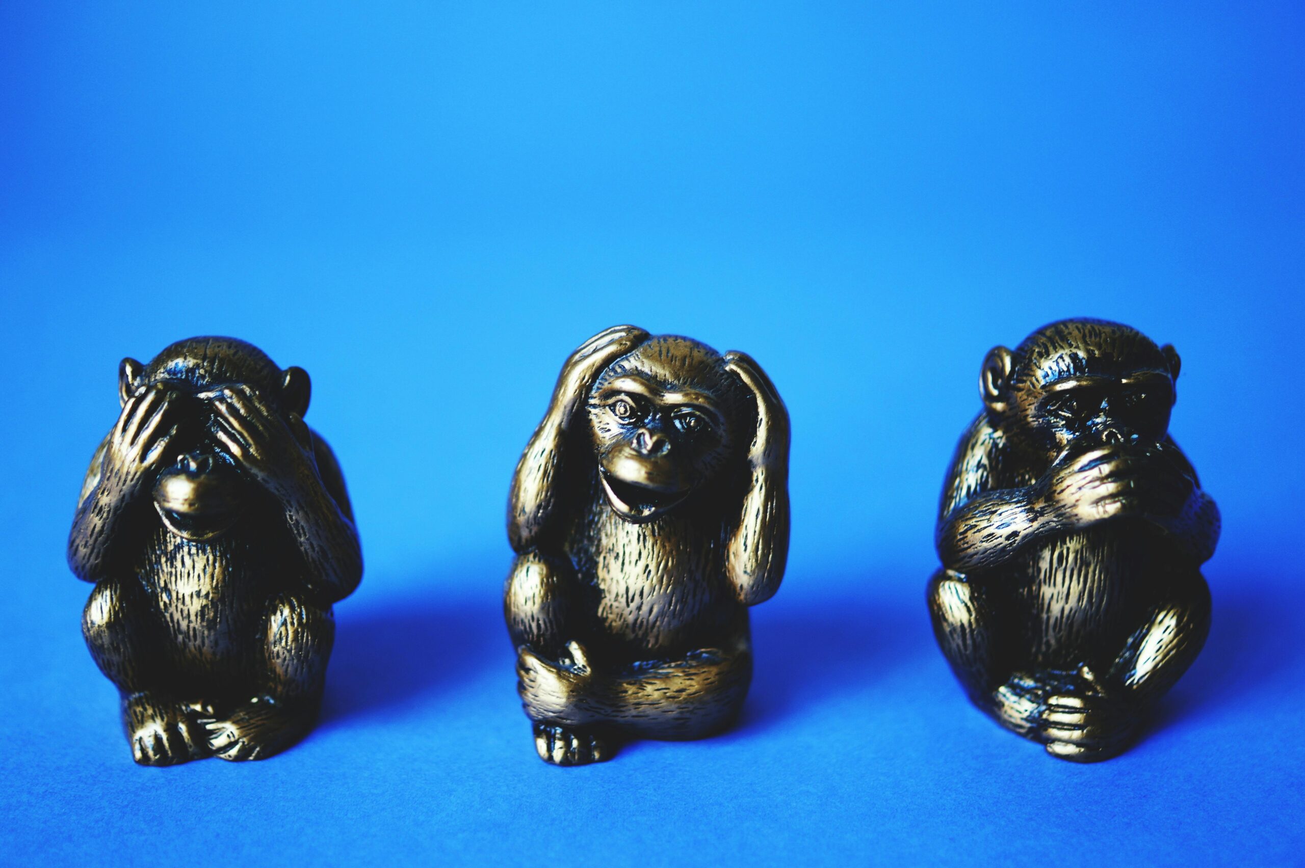 Drei Weise Affenfiguren